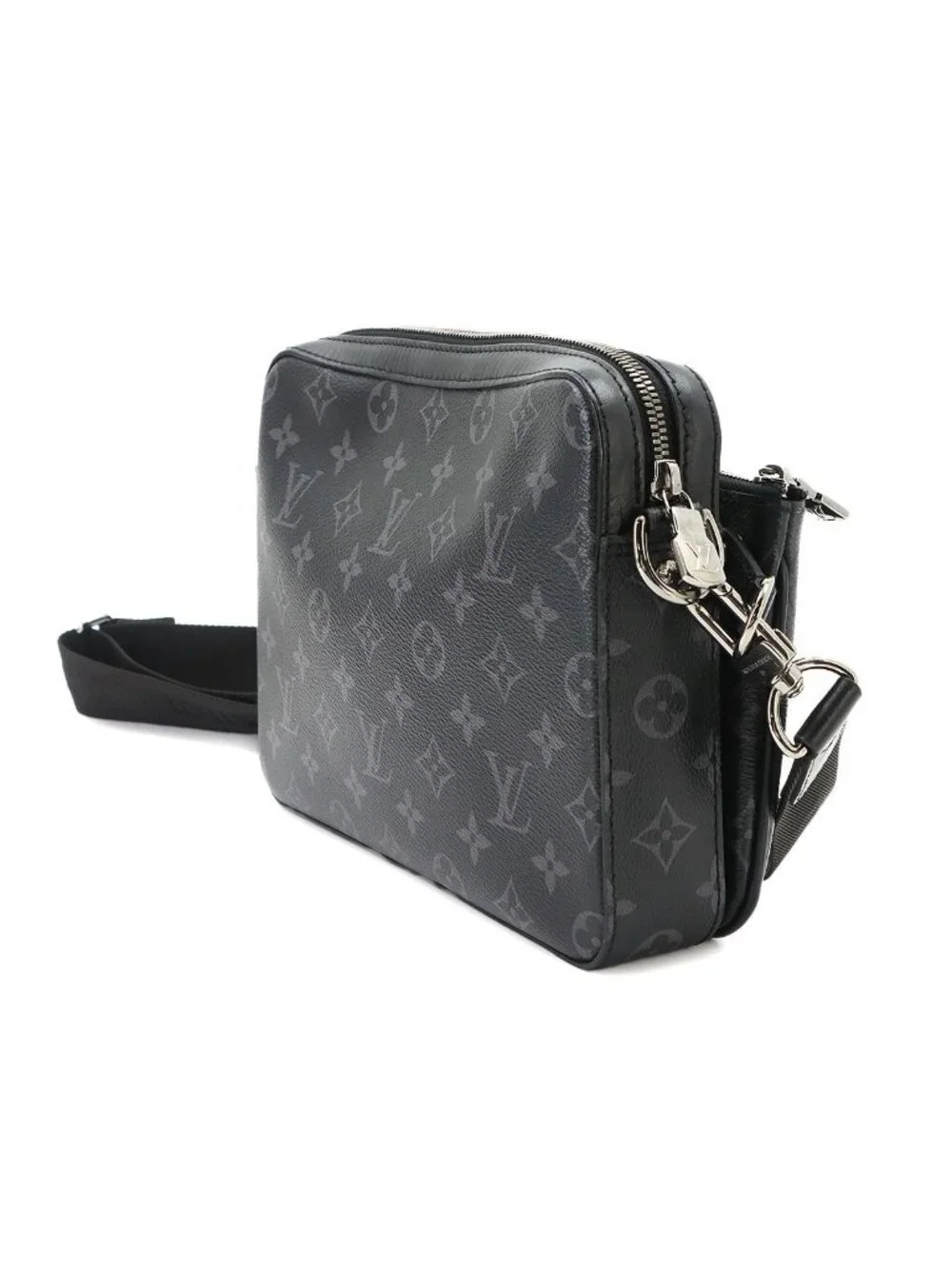 Louis Vuitton Monogram Eclipse Reverse Trio Messenger Shoulder Bag